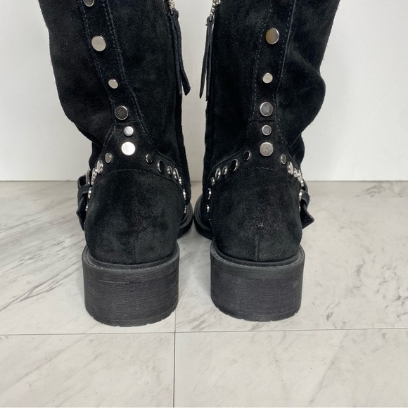 New! Sam Edelman Black Deryn Black Tall Boot 6 1/2 - Picture 4 of 14
